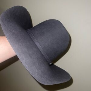 American gray felt hat- used once- great condition